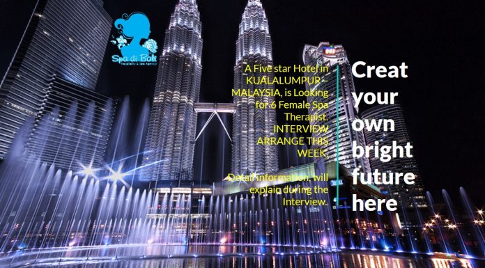 Spa Therapist Hotel Bintang 5 - Kualalumpur Malaysia