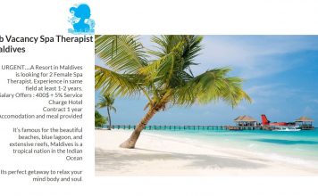 Lowongan Spa Therapist - Maldives