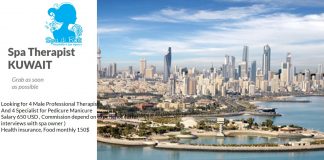 Spa Therapist Wanita & Specialist Meni/Pedi - Lowongan Kerja Kuwait
