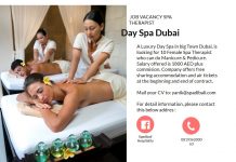 Lowongan / Job Vacancy Spa Therapist Day Spa Dubai