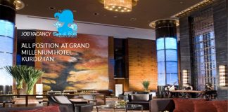 Lowongan / Job Vacancy Semua Posisi Grand Millenium Hotel Kurdiztan Lowongan / Job Vacancy Semua Posisi Grand Millenium Hotel Kurdiztan