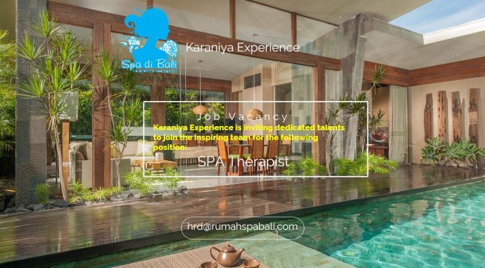 Lowongan / Job Vacancy Spa Therapist Karaniya Experience