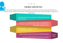 Lowongan / Job Vacancy Spa Therapist Wanita Luar Negeri – Rusia Lowongan / Job Vacancy Spa Therapist Wanita Luar Negeri - Rusia