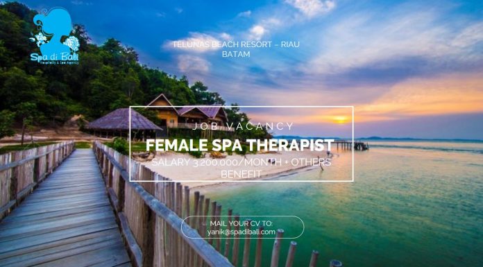 Lowongan Spa Therapist Wanita Private Island Telunas Beach Resort Riau Batam