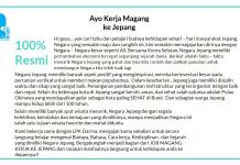 Informasi Lowongan / Job Magang Kerja Ke Jepang