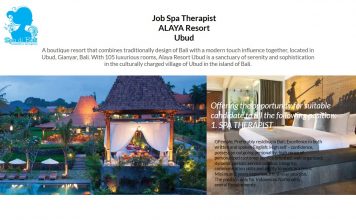 Lowongan Job Spa Therapist ALAYA Resort Ubud