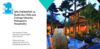 Lowongan Spa Therapist Budhi Ayu Villa and Cottage Ubud
