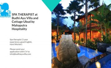 Lowongan Spa Therapist Budhi Ayu Villa and Cottage Ubud