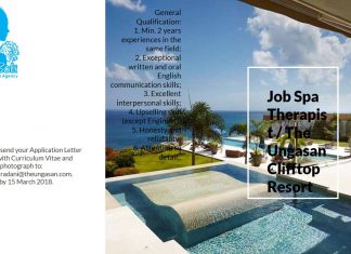 Lowongan Spa Therapist The Ungasan Clifftop Resort Lowongan Spa Therapist The Ungasan Clifftop Resort