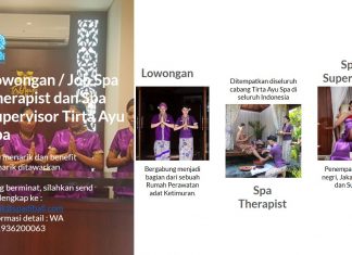 Lowongan / Job Spa Therapist dan Spa Supervisor Tirta Ayu Spa