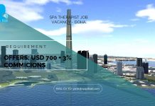 Lowongan / Job Vacancy Spa Therapist Negara Timur Tengah – Doha Lowongan / Job Vacancy Spa Therapist Negara Timur Tengah - Doha