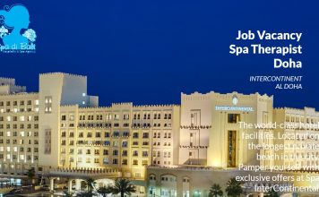 Lowongan / Job Vacancy Spa Therapist Intercontinental Hotel - Doha