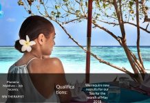 Lowongan / Job Vacancy Spa Therapist Wanita Plumeria Boutique , Vaavu Atoll - Maldives
