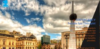 Lowongan / Job Spa Therapist Wanita Negara Eropa Tenggara - Romania