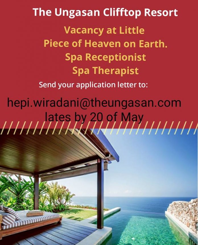 Explore Spektakuler Villa Di Bali - Lowongan Spa Receptionist & Spa Therapist - The Ungasan Clifftop Resort