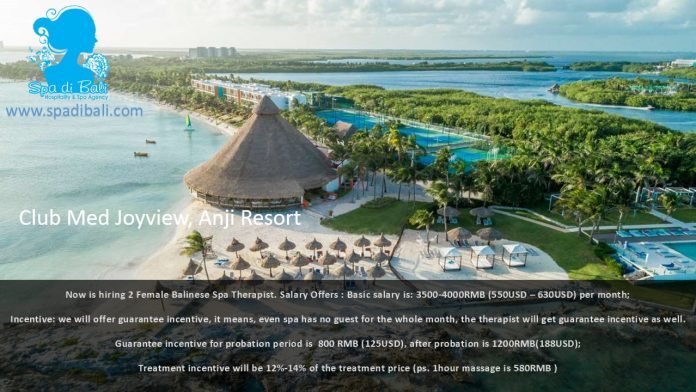 Club Med Group - Lowongan Spa Therapist Wanita Club Med Joyview, Anji Resort - China