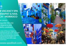 Lowongan / Job Spa Therapist & Nail Technician Negara Afrika Utara Tangier - Maroko