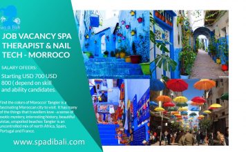 Lowongan / Job Spa Therapist & Nail Technician Negara Afrika Utara Tangier - Maroko