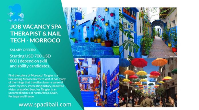 Lowongan / Job Spa Therapist & Nail Technician Negara Afrika Utara Tangier - Maroko