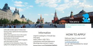 Hal Menarik Tentang Ibukota Rusia – Moscow / Lowongan Spa Therapist Wanita Luar Negeri Hal Menarik Tentang Ibukota Rusia - Moscow / Lowongan Spa Therapist Wanita Luar Negeri