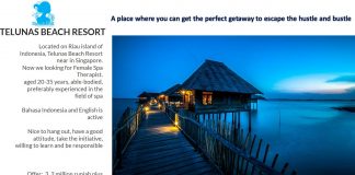 Telunas Beach Resort Riau - Batam - Loowngan Spa Therapist Dekat Singapore