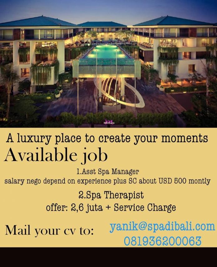 Mercure Legian Asst Spa Manager & Spa Therapist - Lowongan / Vacancy Mercure Hotel Legian