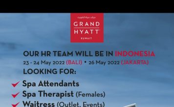 Informasi Interview Terbuka & Langsung Grand Hyatt Hotel Kuwait Di Bali