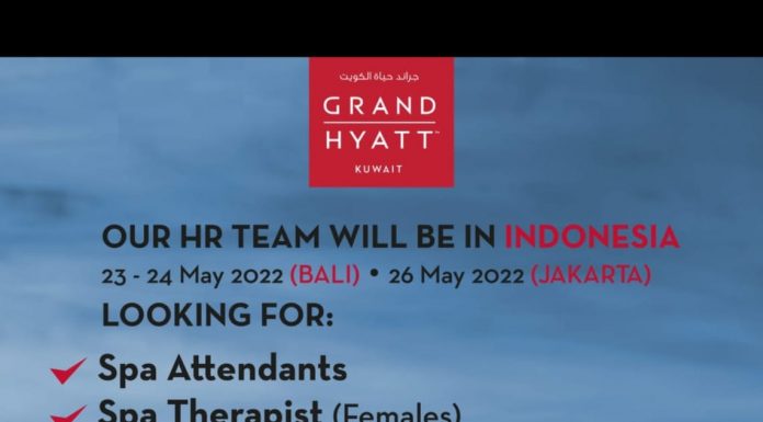 Informasi Interview Terbuka & Langsung Grand Hyatt Hotel Kuwait Di Bali